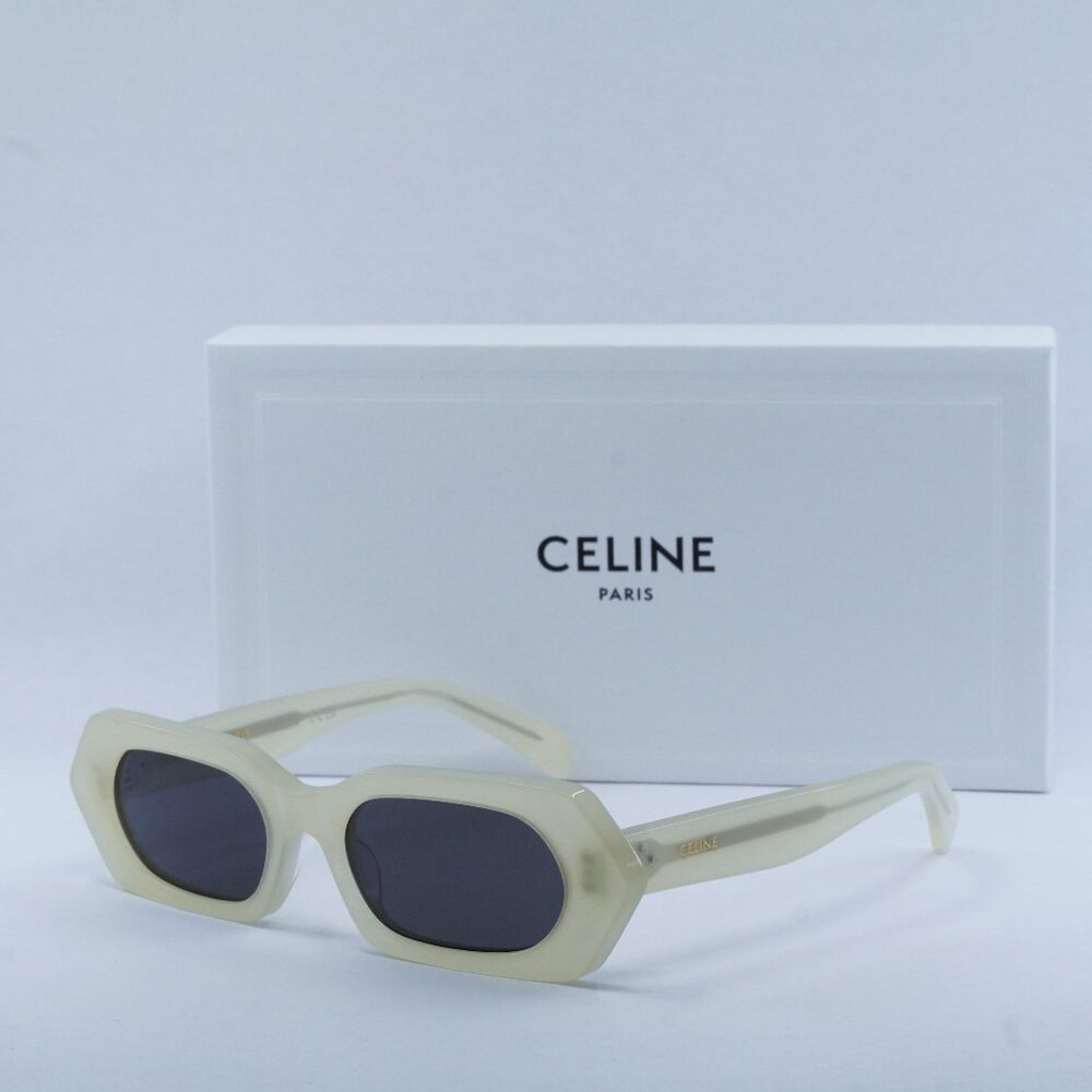 Celine CL40243I 39A Opal Vanilla /Smoke Sunglasses - Exclusive Sale!